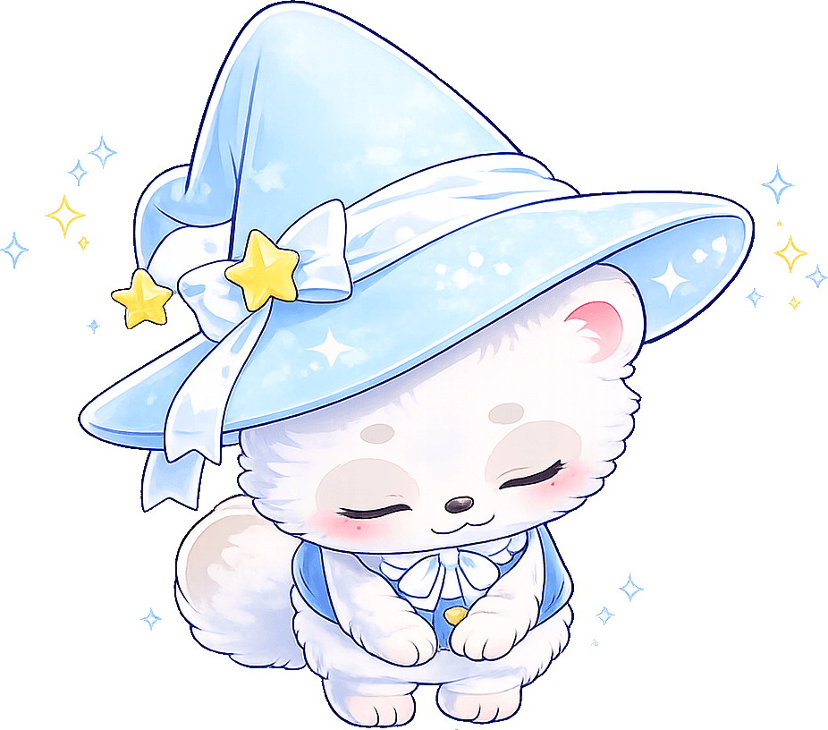 AIマネージャーのマギアがおじぎをしているイラスト